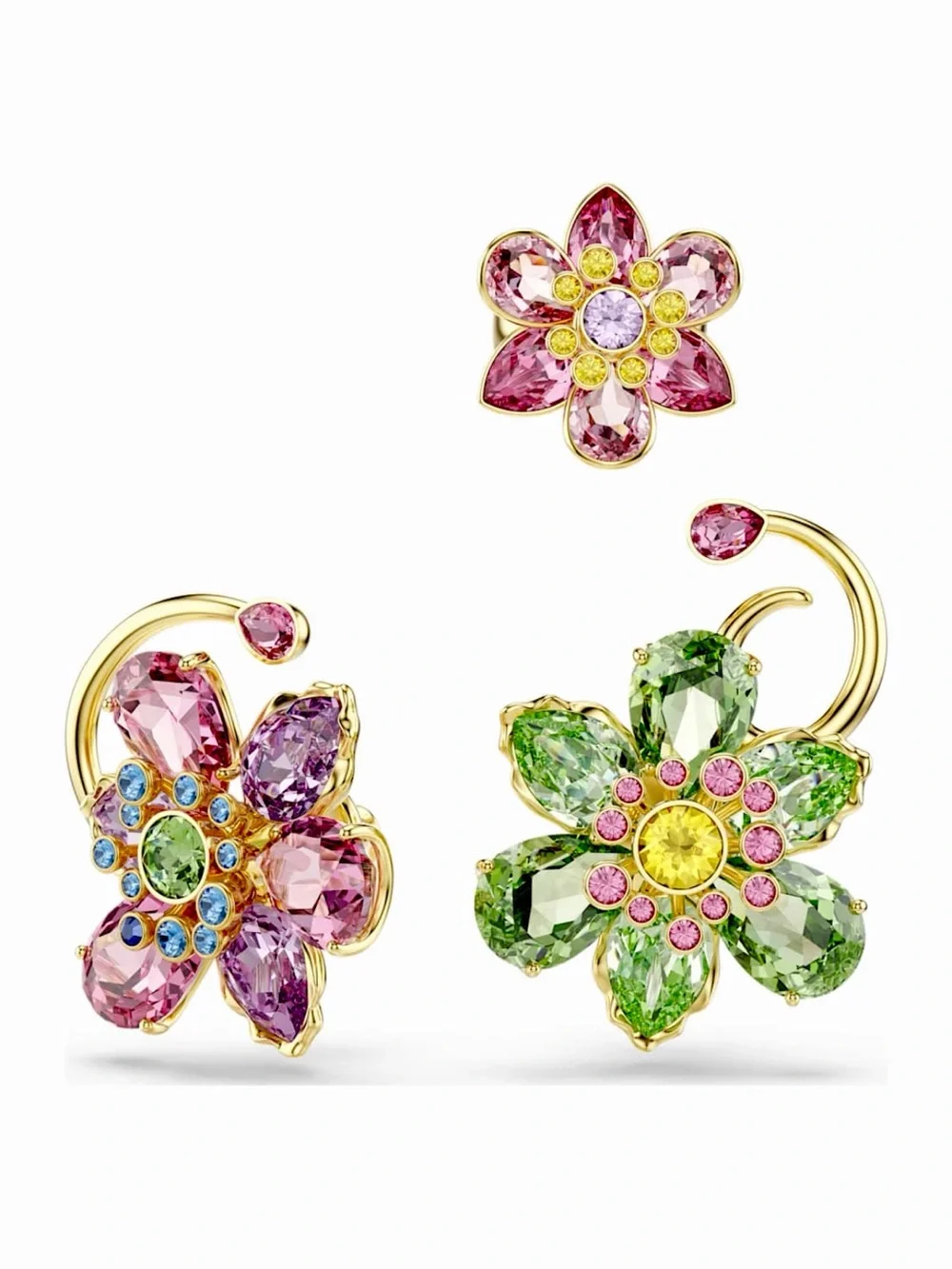 Swarovski Idyllia Asymmetrical Earrings